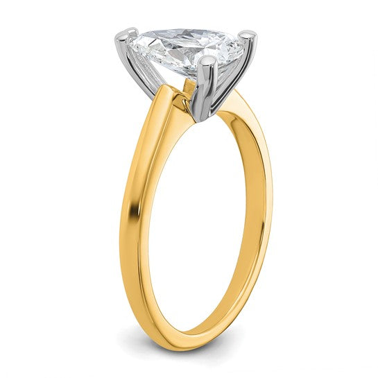 Quality Gold Lab Diamond Engagement Ring
