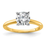 Quality Gold Diamond Solitaire Engagement Ring