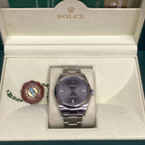 2015 Rolex Oyster Perpetual 114300 Dark Rhodium Dial 39mm