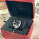2023 Cartier Santos Large WSSA0062 Green Dial Stainless Steel