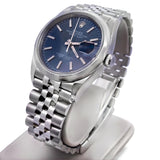 2023 Rolex Datejust 36 Blue Index Dial Smooth Bezel