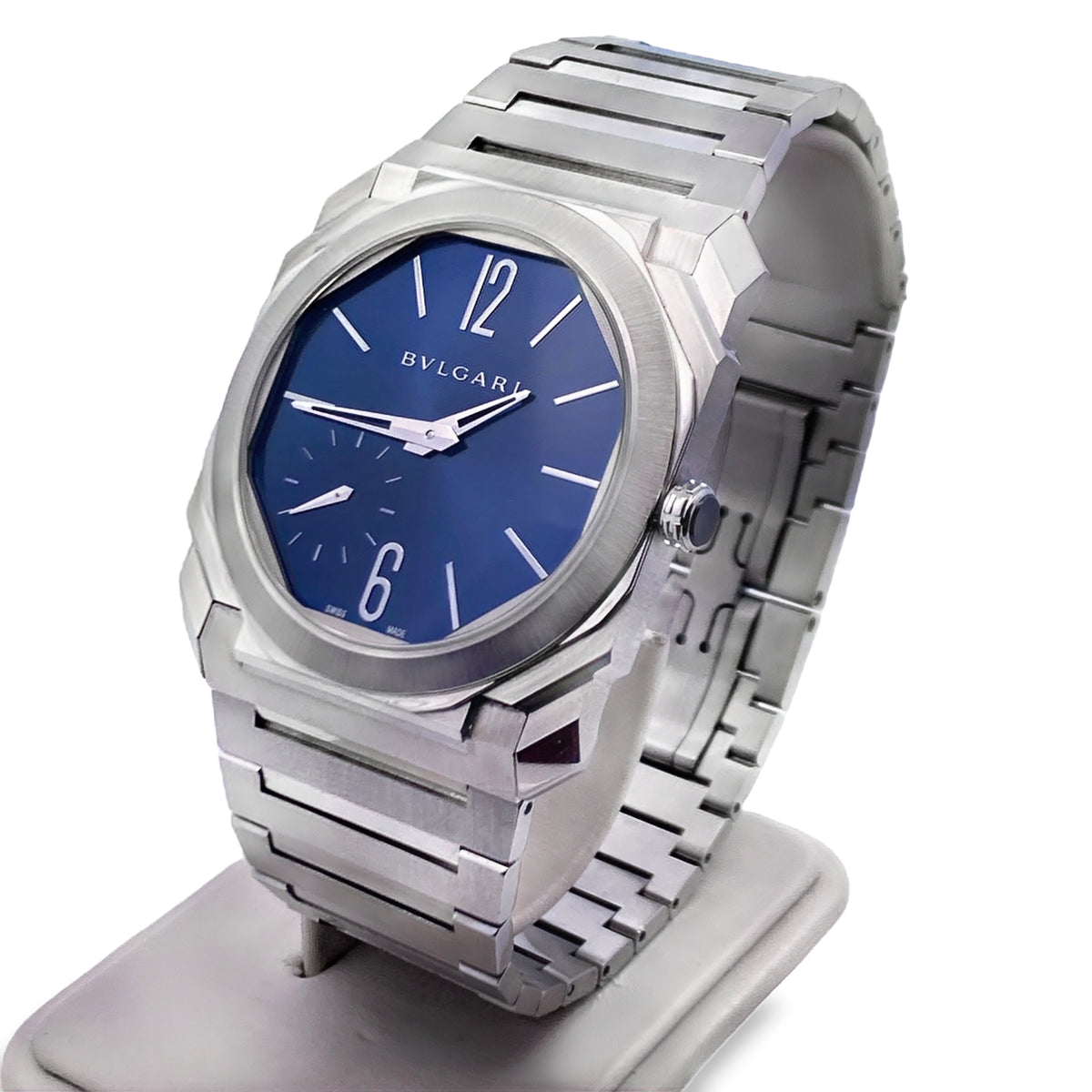 2022 Bulgari Octo Finissimo 103431 Blue Lacquered Dial 40mm
