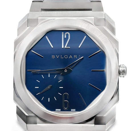 2022 Bulgari Octo Finissimo 103431 Blue Lacquered Dial 40mm