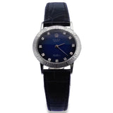 1976 Rolex Cellini 4081 Blue Vignette Diamond Dial 30mm