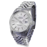 1982 Rolex Datejust 16030 Silver Pinstripe Dial 36mm