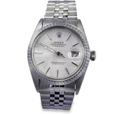 1982 Rolex Datejust 16030 Silver Pinstripe Dial 36mm