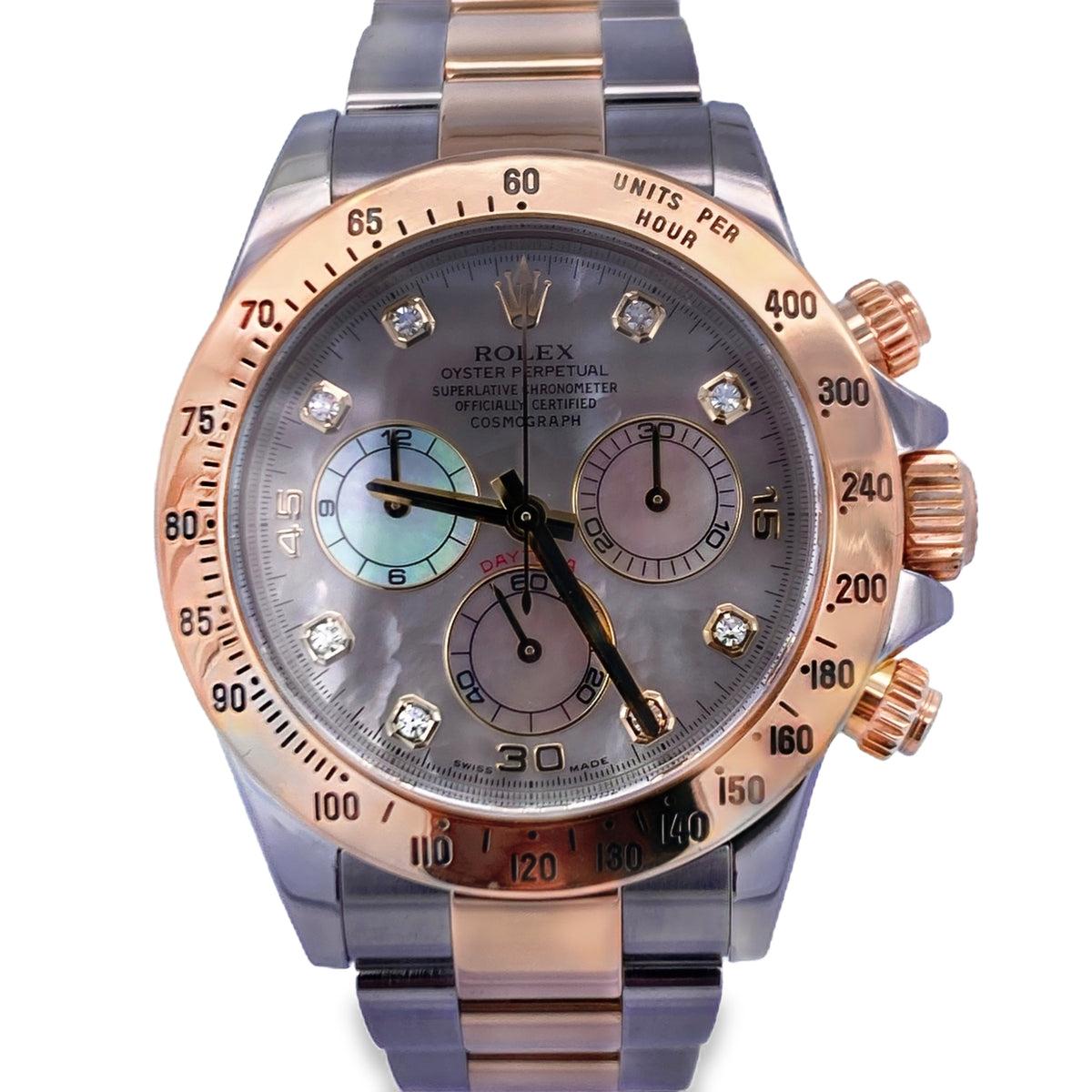 2011 Rolex Daytona 116523 Diamond Mother-of-Pearl Dial 40mm