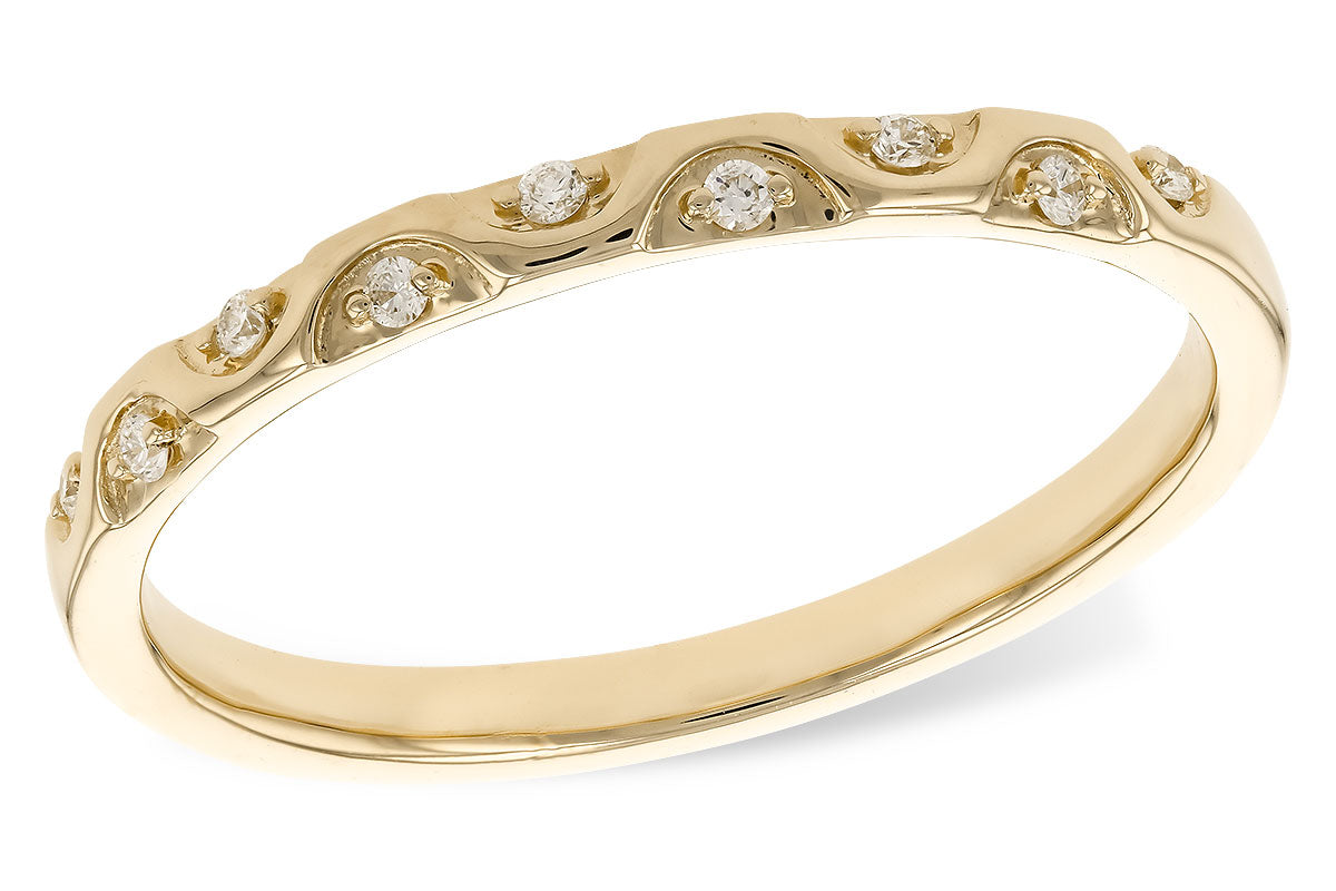 Allison Kaufman Diamond Engraved Wedding Band