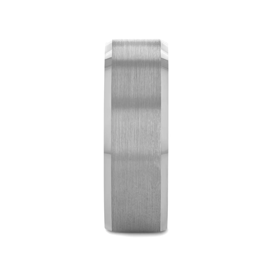 Thorsten Brushed Tungsten Ring