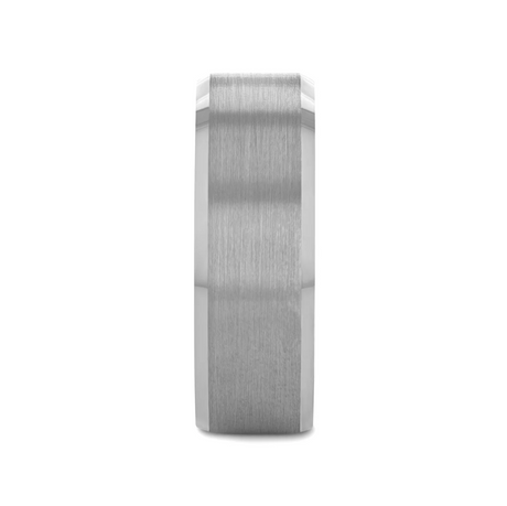 Thorsten Brushed Tungsten Ring