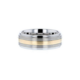 Thorsten Gold Inlay Tungsten Ring