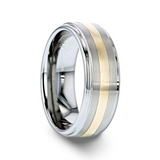 Thorsten Gold Inlay Tungsten Ring
