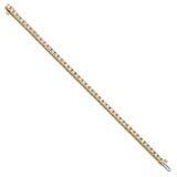 Quality Gold Lab Diamond Tennis Bracelet