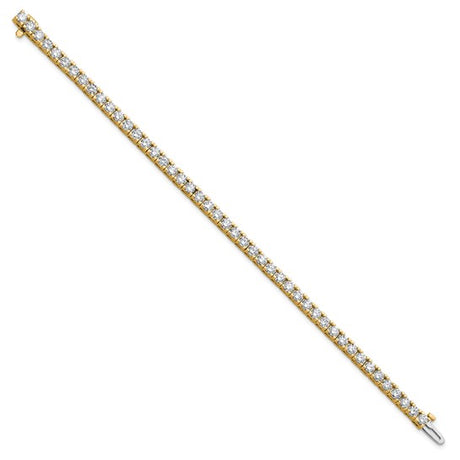 Quality Gold Lab Diamond Tennis Bracelet
