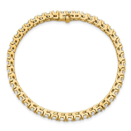 Quality Gold Lab Diamond Tennis Bracelet