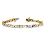 Quality Gold Lab Diamond Tennis Bracelet