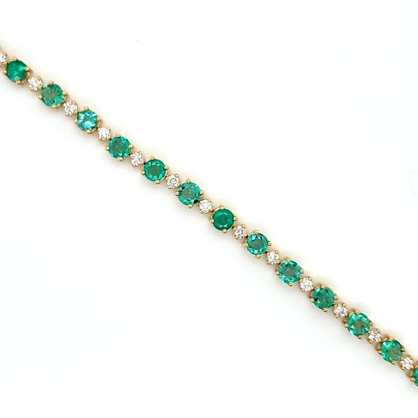 Almor Design Emerald Tennis Bracelet