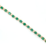 Almor Design Emerald Tennis Bracelet