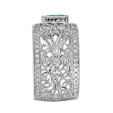 Almor Design Diamond & Emerald Cocktail Ring