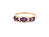Estate Amethyst and Diamond Ring