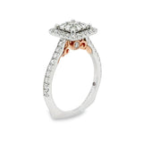 Diamond Cluster Engagement Ring