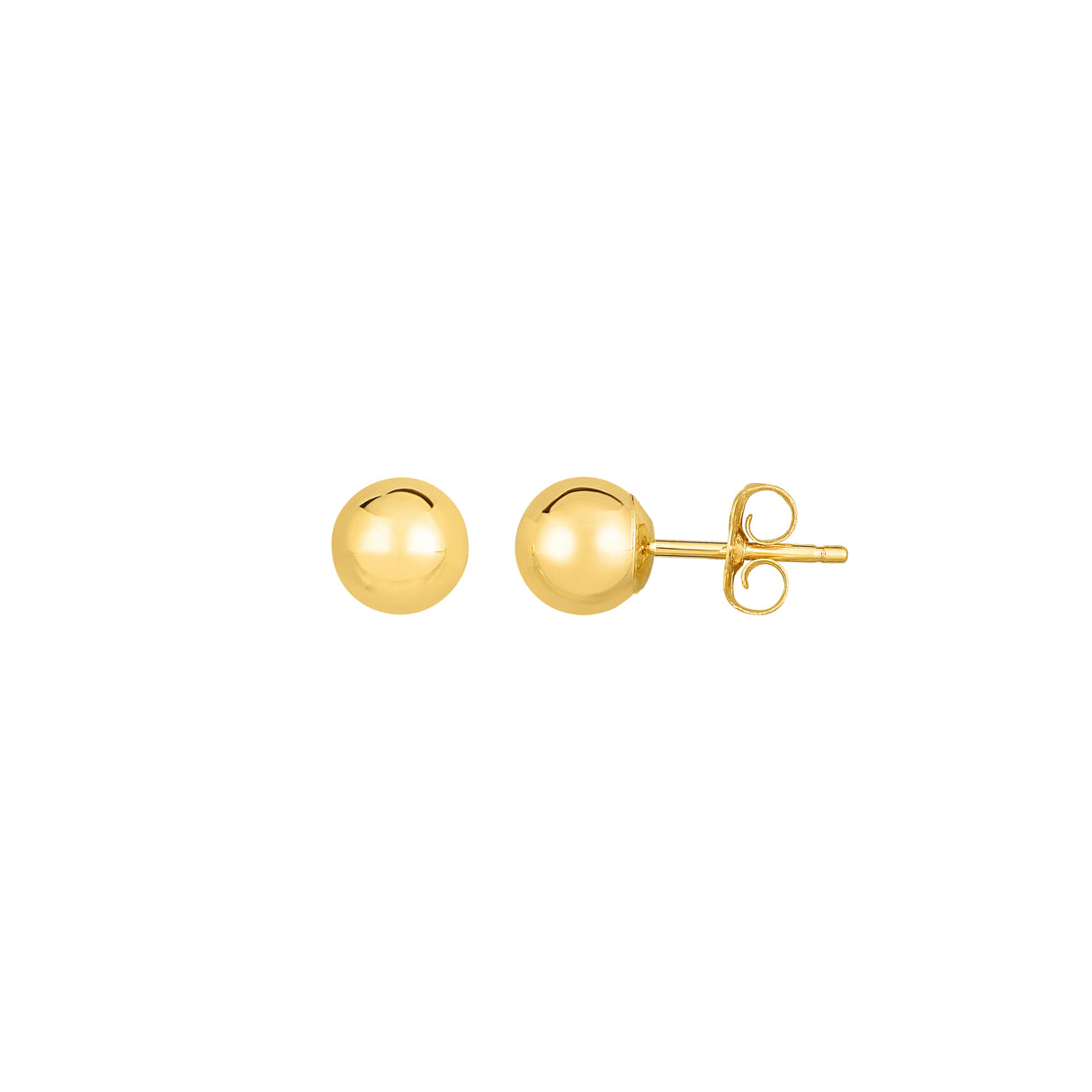 Gold Ball Stud Earrings