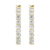 Ethos - Certified Lab Diamond Hoop Earrings 3.00ctw