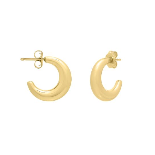 Royal Chain C Hoop Earrings