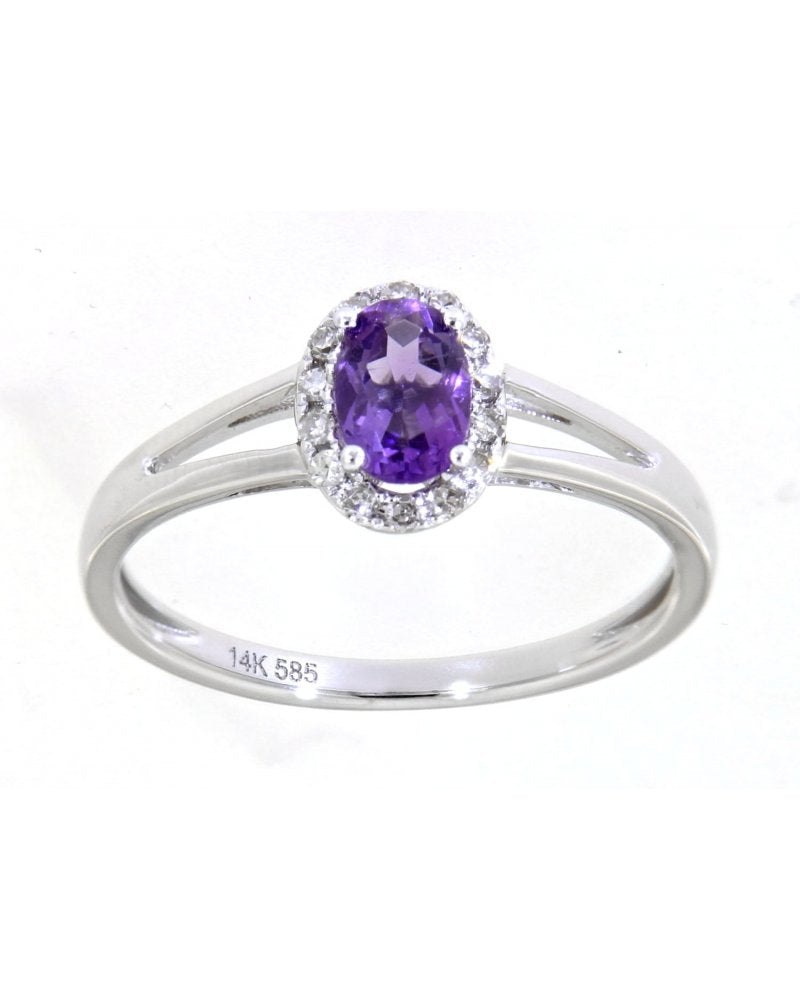 Diasun Tanzanite Siamond Halo Ring