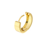 Midas Flat Polished Round Hoop Earrings