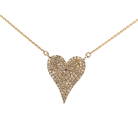 Pave Diamond Heart Pendant