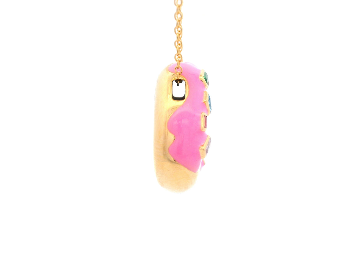 Pink Donut Pendant