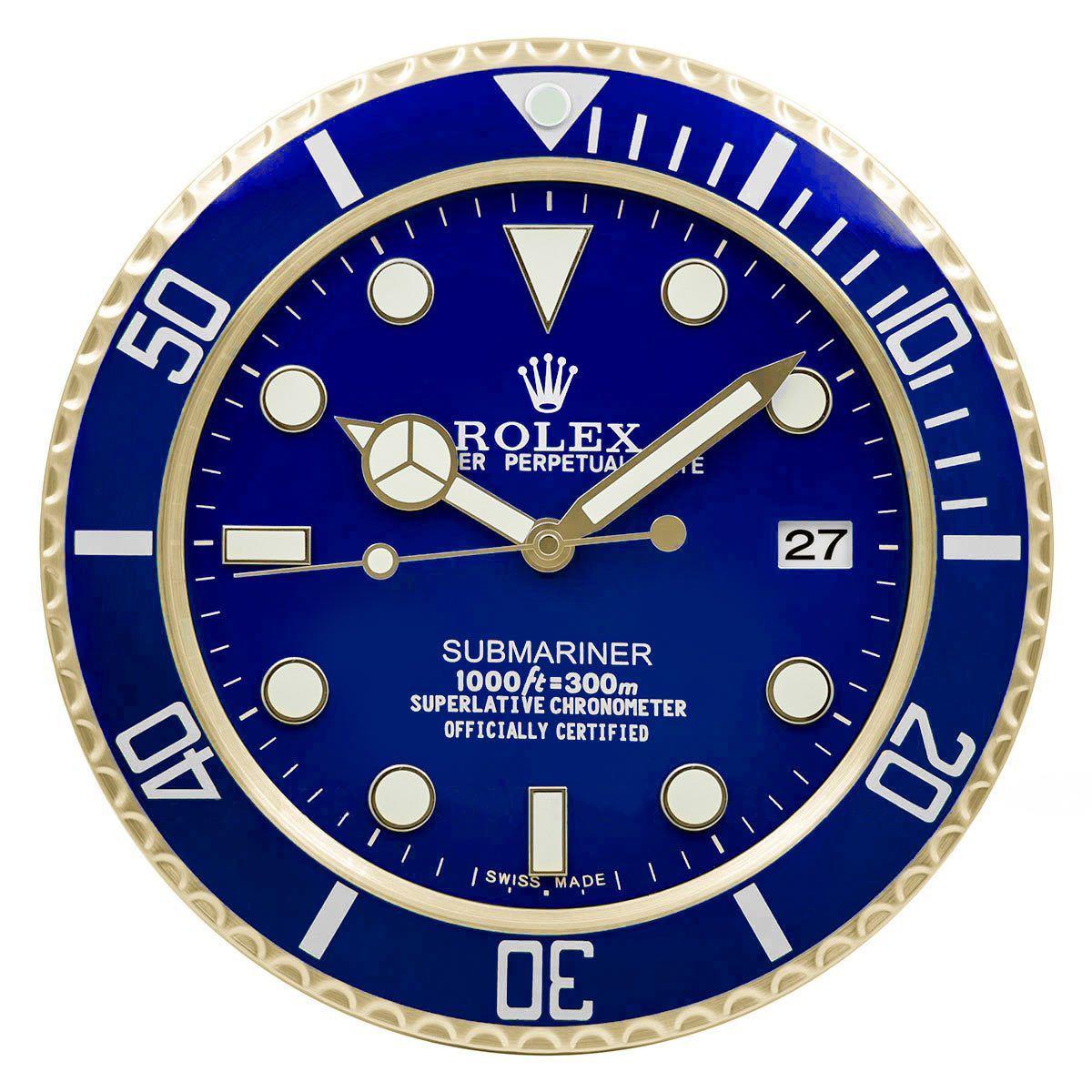 Bluesy Submariner Inspired Wall Clock