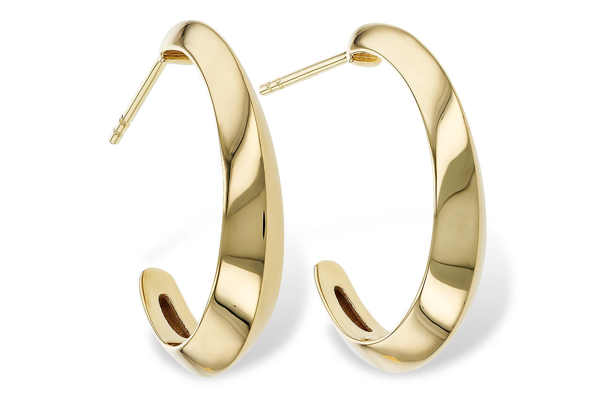 Allison Kaufman Tapered Hoop Earrings