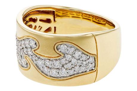 Allison Kaufman Satin Diamond Wave Ring