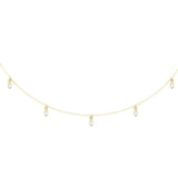 Costar Maqruise Diamond Station Necklace