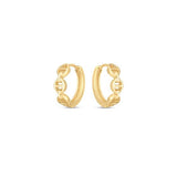 Royal Chain Mariner Huggie Hoop Earrings