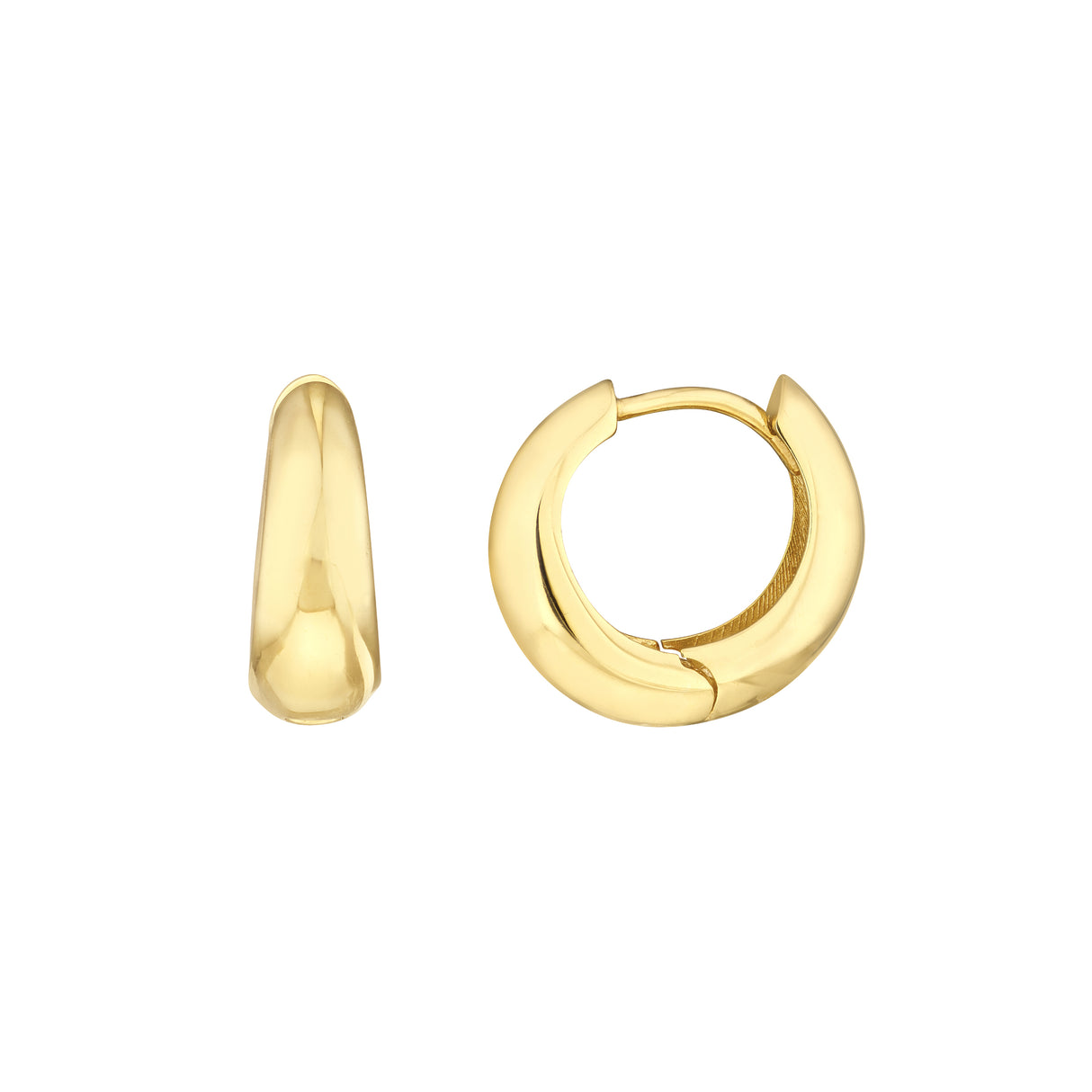 Midas Graduating Gold Hoop Earrings