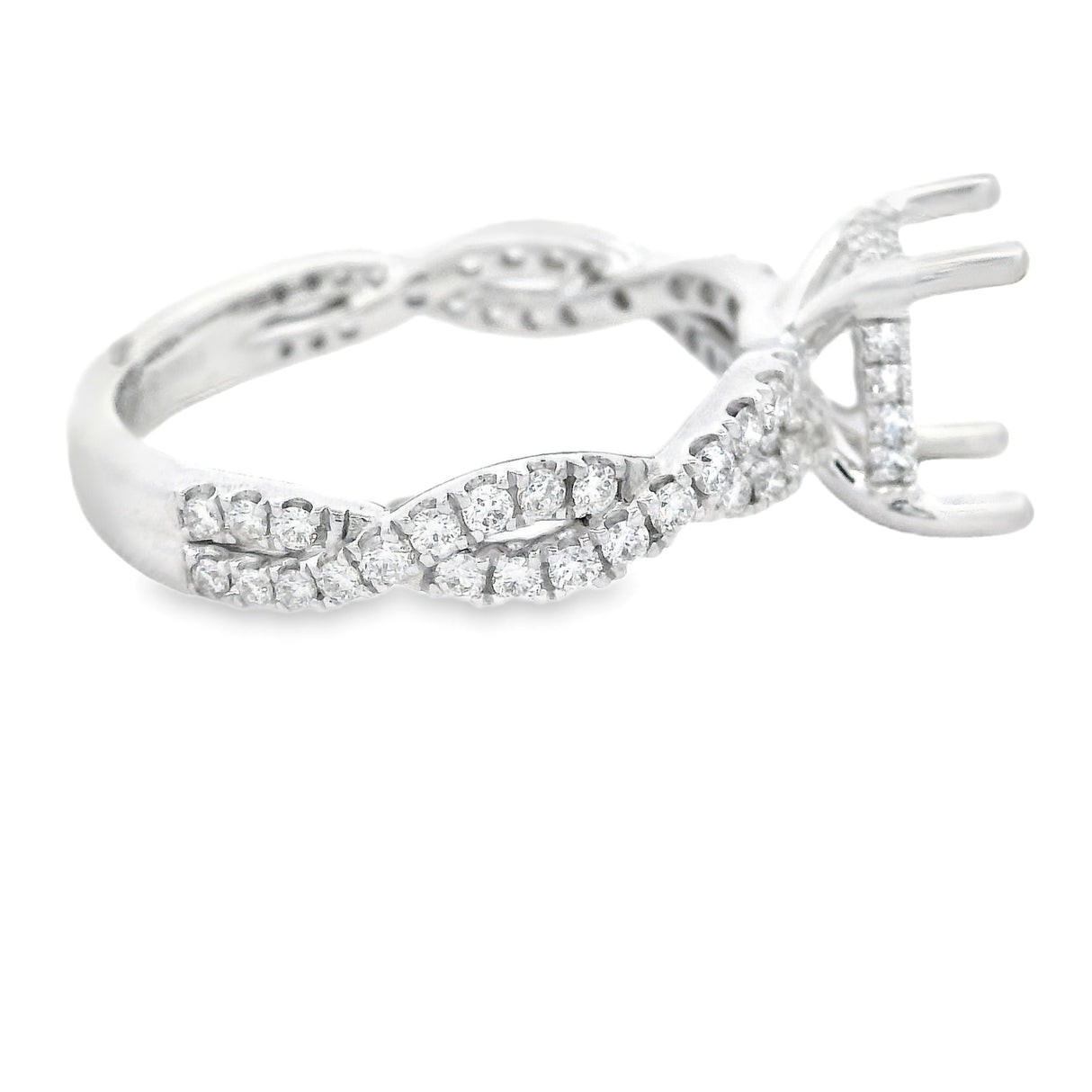 Herra Moti Platinum Hidden Halo Engagement Ring