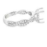 Herra Moti Platinum Hidden Halo Engagement Ring