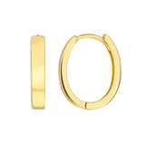 Midas Flat Oval Hoop Earrings