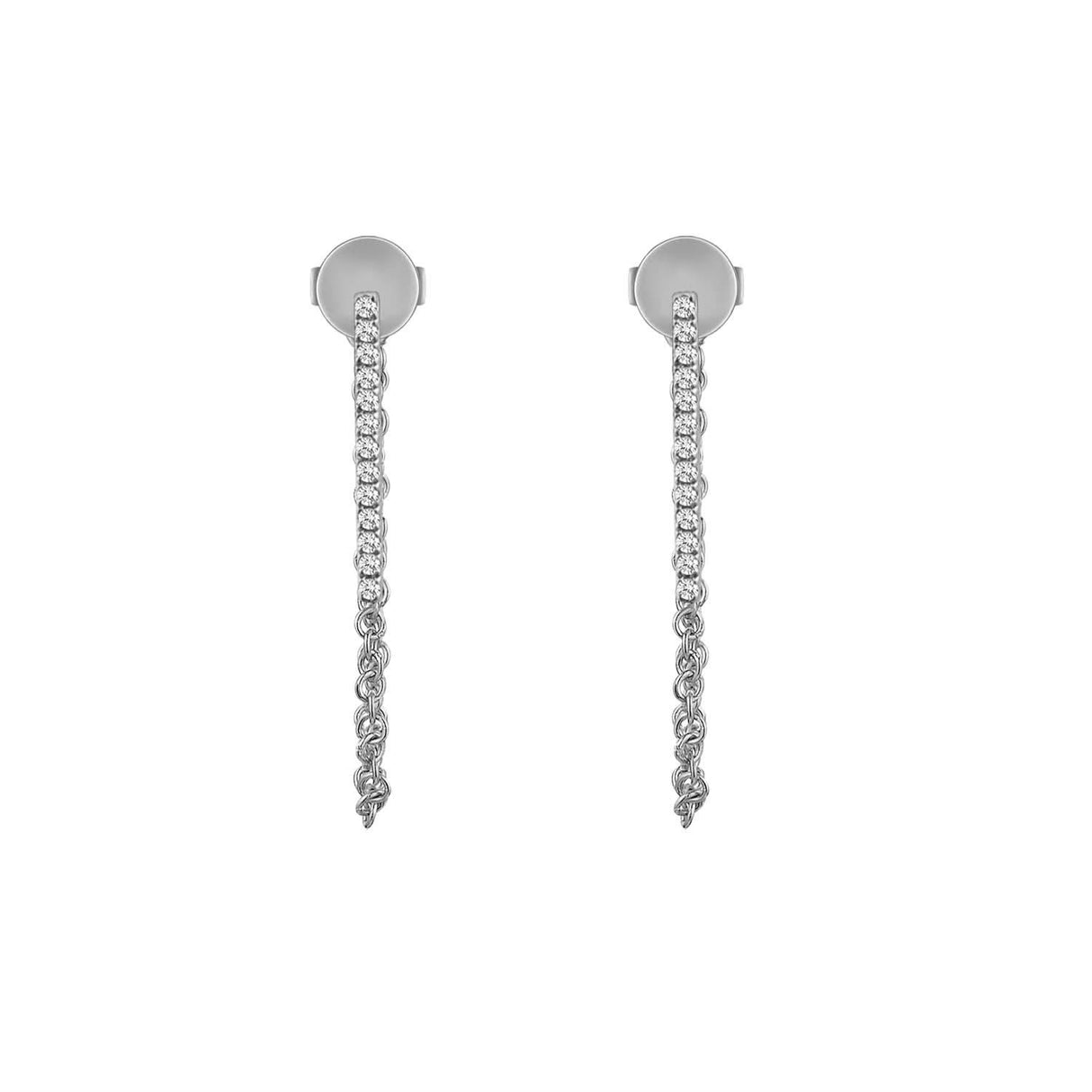 Venetti Diamond Bar Dangle Earrings