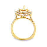 SDC Creations Double Halo Semi-mount Ring