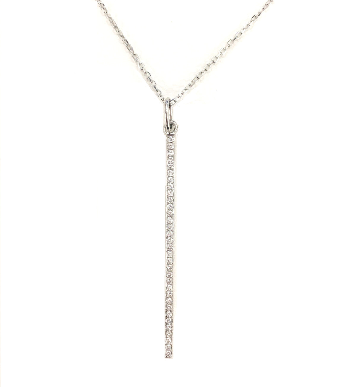 Venetti Vertical Diamond Bar Pendant