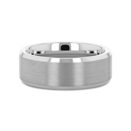 Thorsten Brushed Tungsten Ring