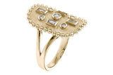 Allison Kaufman Satin Bezel Set Diamond Ring