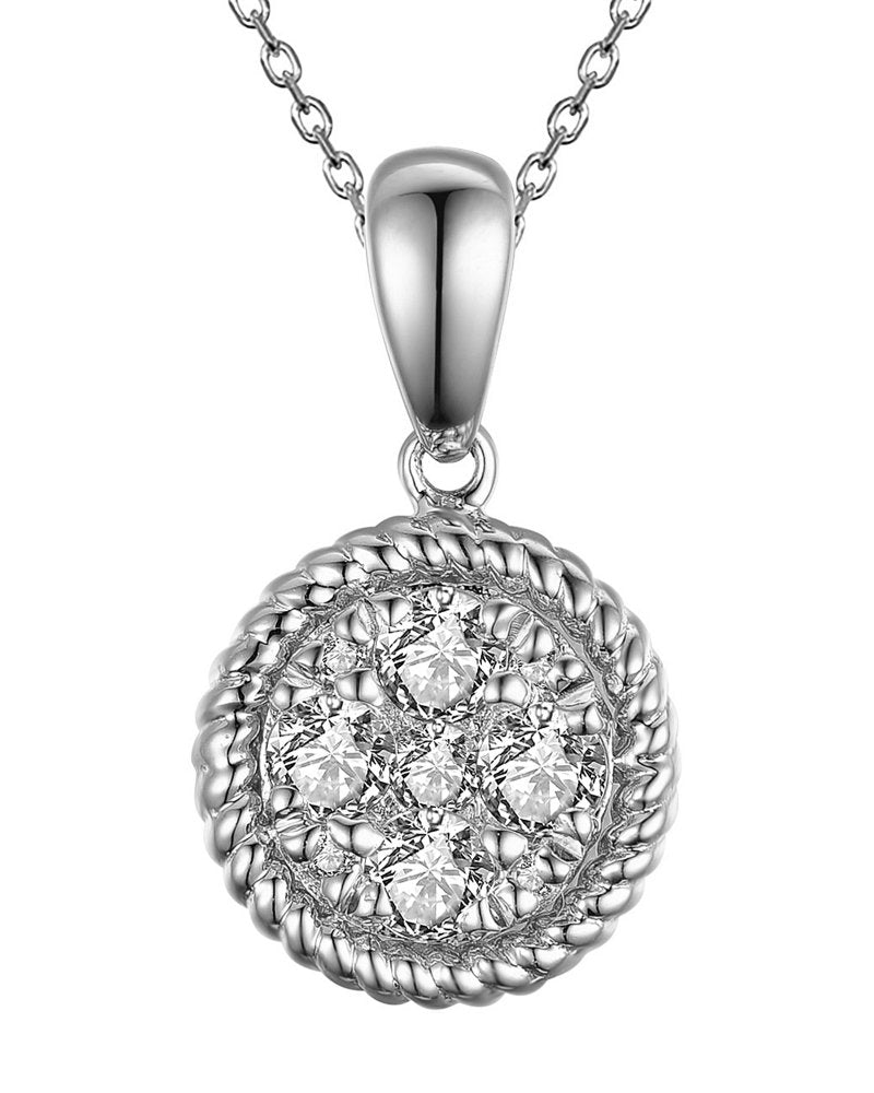 Diasun Diamond Cluster Pendant