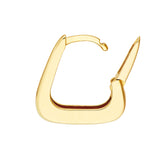 Midas Squared-Off Tapered Hoop Earrings
