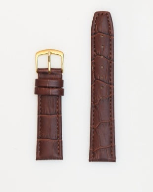 Hadley Roma Genuin Calfskin Watch Strap - Brown