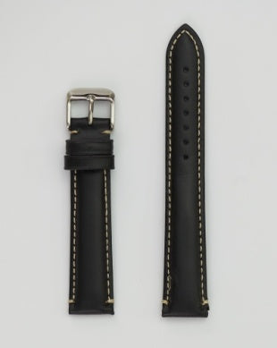 Hadly Roma Genuine Leather Watch Strap - Black